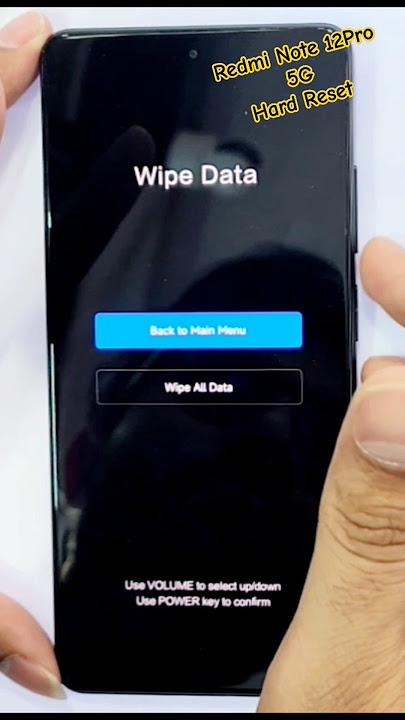 Redmi Note 12pro 5G Factory Reset #shorts