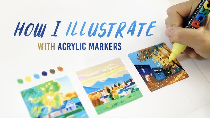 How To Use Your Acrylic Paint Markers 