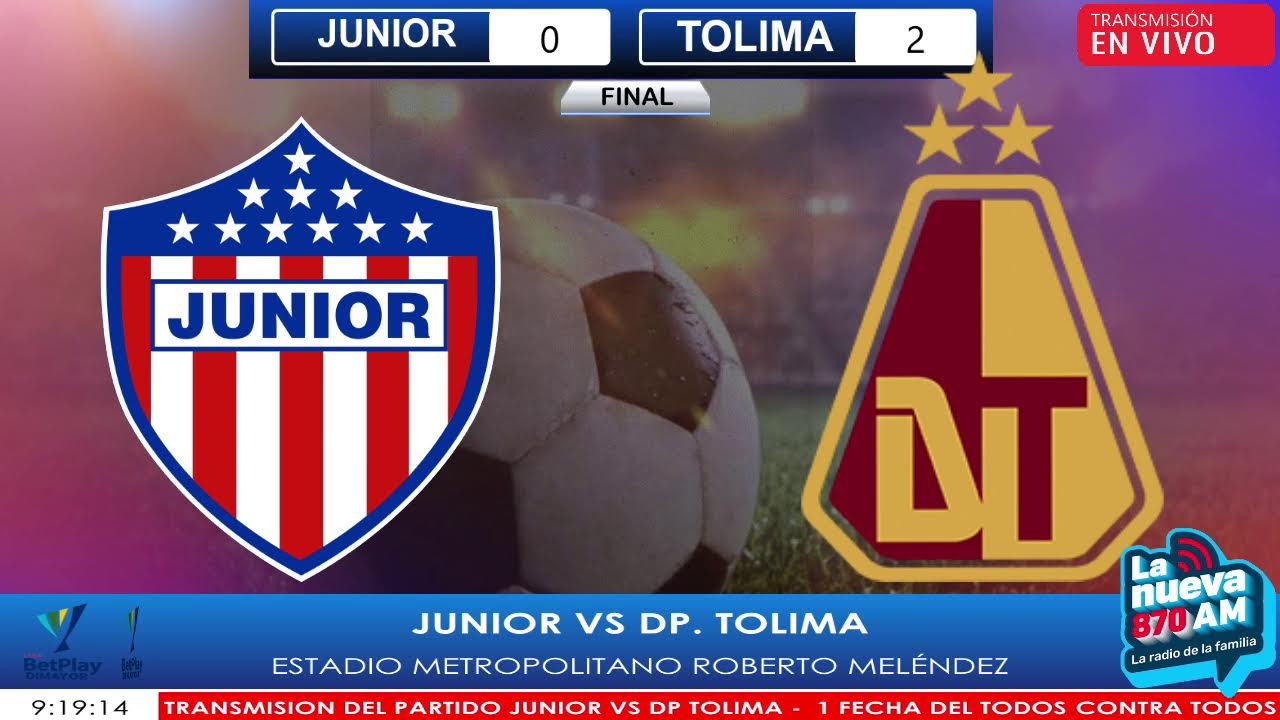 SEÑAL EN VIVO LA NUEVA 870 AM / TRANSMISION DE FUTBOL: JUNIOR VS TOLIMA / ( DOMINGO - 18/01/2026 )