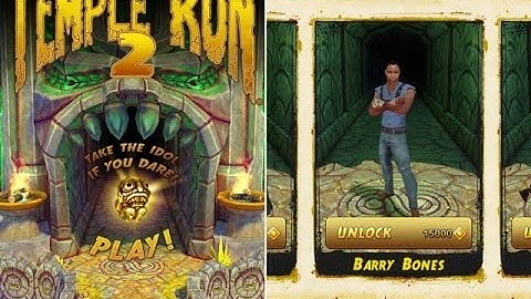 TEMPLE RUN 2 - BARRY BONES - Free game for iPhone iPad iOS / Android (Gameplay / Review)