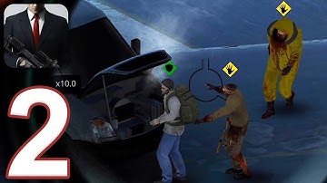 Hitman Sniper - Gameplay Walkthrough Part 2 - Death Valley: Zombie Mode (iOS, Android)