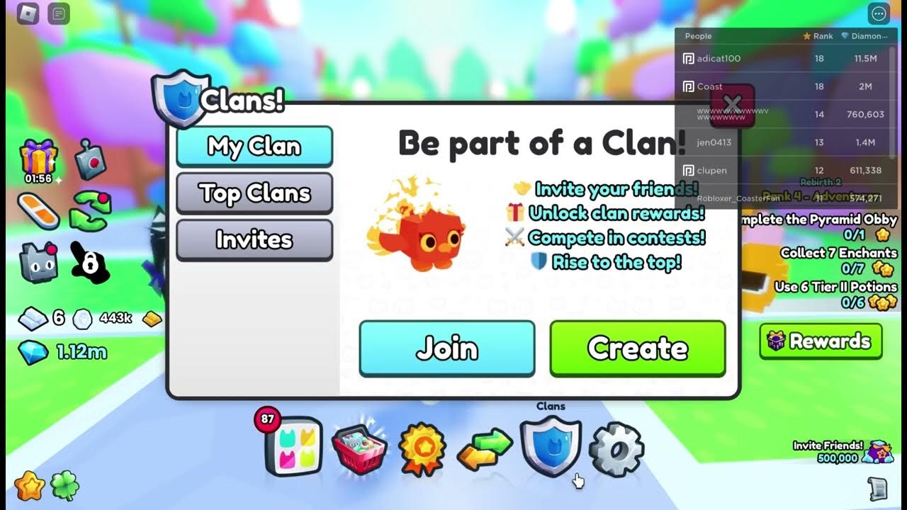 How to make a clan in pet simulator 99 - YouTube