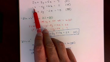 Solving Systems of Equations with three variables part2