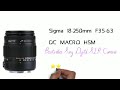 Sigma Macro 18-250mm  F3.5-6.3 DC MACRO HSM for Sony Digital SLR Cameras Review