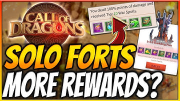 GET MORE REWARDS FROM DARKLING FORTS (is solo worth it?) Call of Dragons