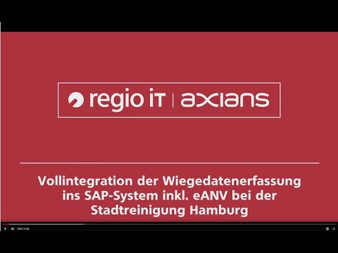 Vollintegration der Wiegedatenerfassung ins SAP System - ein Anwenderbericht zu eANV der regio iT
