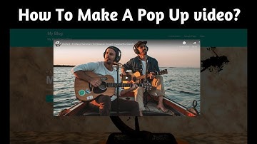 How to make a video popping up on your wordpress website