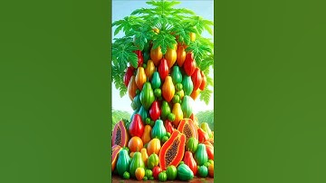 easy and fast techniques for planting and growing papaya fruit tree with stem graft