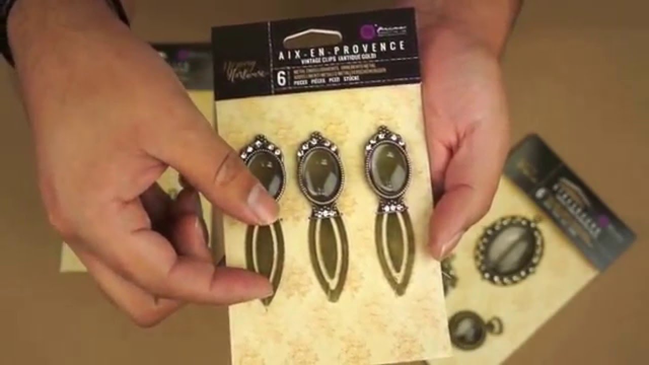 Prima Frank Garcia Memory Hardware Embellishments-Montmartre Metal Latch W//Brads