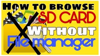 How To Browse SD Card Without File Manager.[No root] screenshot 4