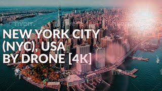 New York City (NYC), USA 🇺🇸 - by drone [4K]