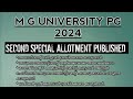 M G UNIVERSITY  PG SC/ST SPECIAL ALLOTMENT PUBLISHED |#mguniversity
