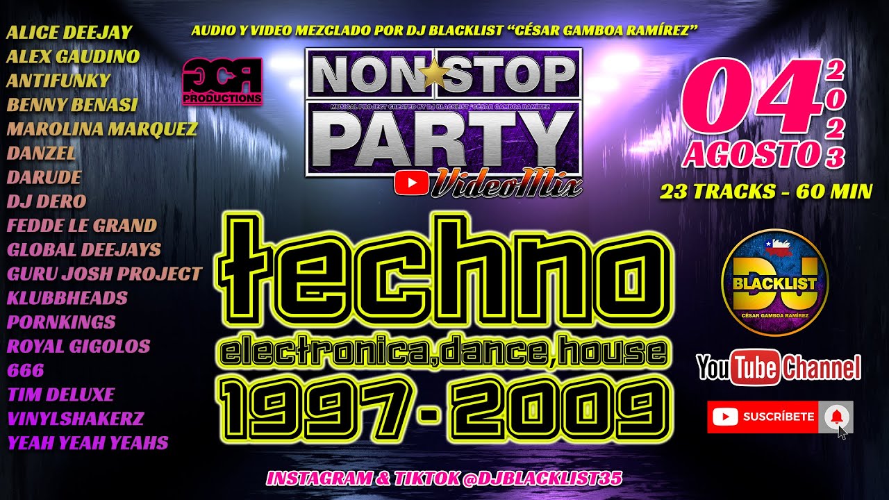 Videomix/Megamix Techno, Electronica, Dance & House (1997-2009) - Non*Stop Party By Dj Blacklist