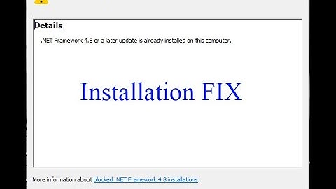 How to install Microsoft .NET Framework 4.8 Offline in Windows 10 #MtsTechs