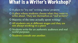 Writing Workshop Overview