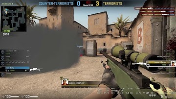 [CS GO] Dust 2 - 1v4 AWP Clutch - B Site Defend