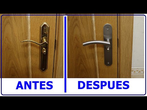 COMO CAMBIAR LAS MANILLAS DE UNA PUERTA || BISAGRAS TAMBIÉN