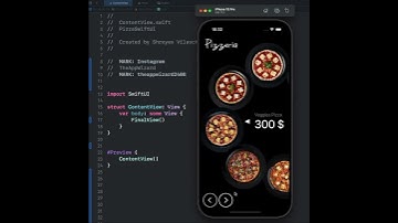 Check out SwiftUI project! 🍕🚀