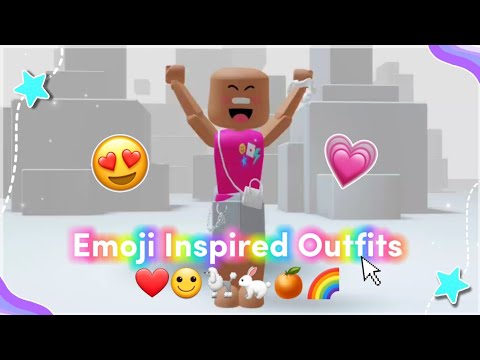 Emoji Inspired Outfits! ❤️🙂🐩🐇🍊🌈 ~ Roblox Trend 2023 ~ Fufu Unicorn 💘☆