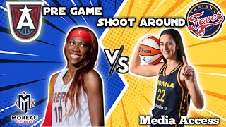 Indiana Fever vs. Atlanta Dream Pregame Shootaround: Caitlin Clark & Rhyne Howard!