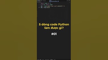 #001 Chỉ 5 dòng code Python làm được gì?