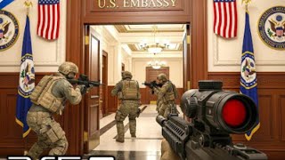 PS5) İsyan (ABD Büyükelçiliği Kuşatma Altında) ULTRA Gerçekçi Grafikler Oynanış Videosu Call of Duty