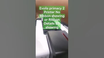 Evolis primacy 2Printer No Ribbon showing or Ribbon Details 0% showing #evolis #ribbonproblem #head