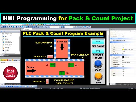 HMI Programming for Pack & Count Project Example - Design Tutorials