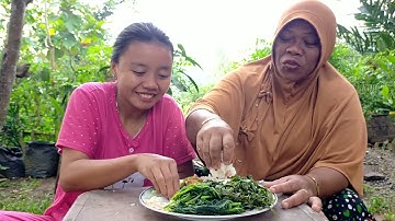 SAMBEL TERASI LALAP KULUP DAUN SINGKONG SAMA BAYEM
