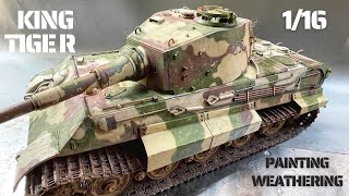 Trumpeter 1/16 kingtiger painting weathering