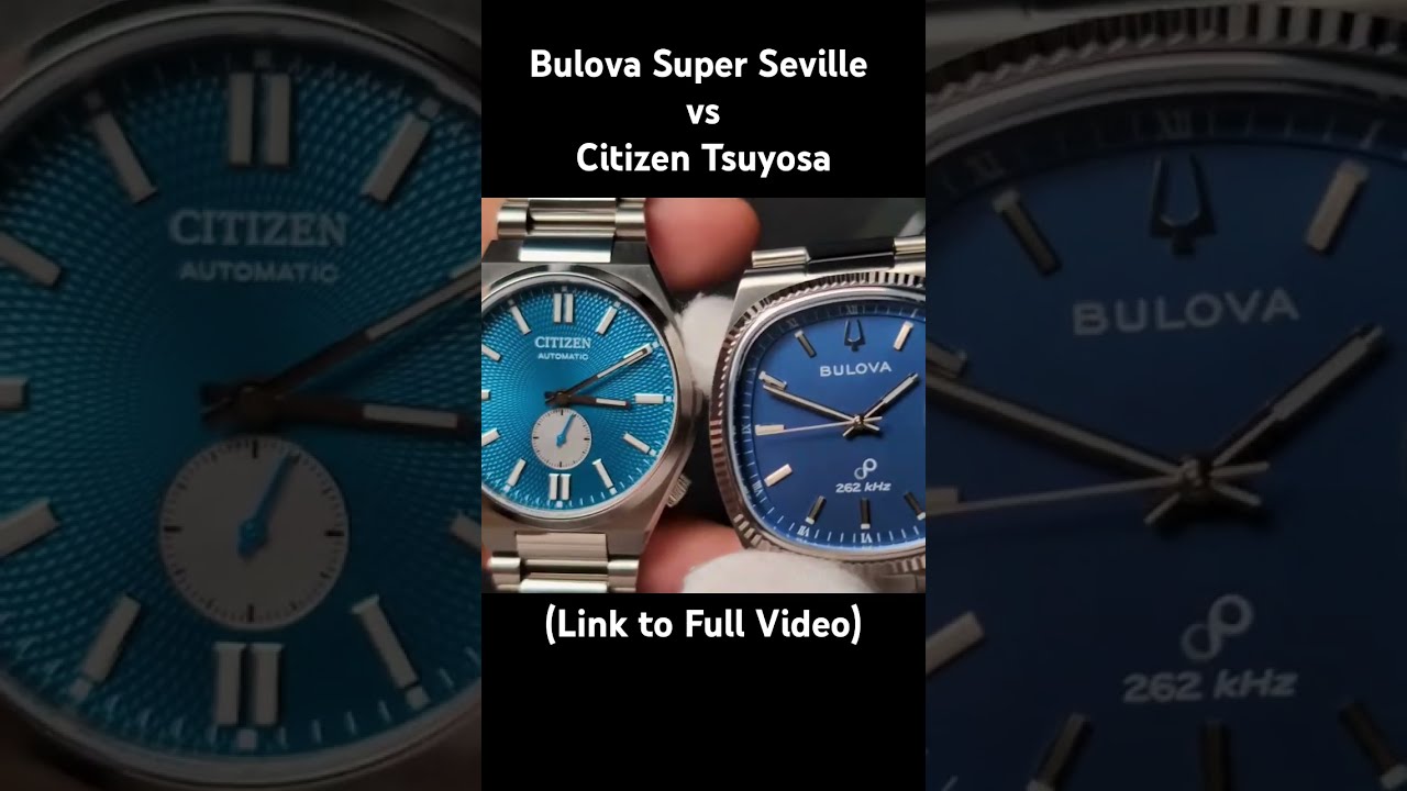 Citizen Tsuyosa Small Seconds vs Bulova Super Seville Review 2024