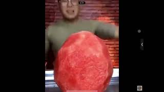 guy eats watermelon in 0.25 seconds