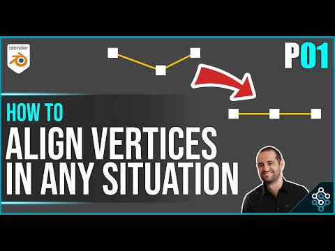 How to align vertices in any situation in Blender - Part 01