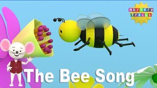 Video thumbnail of "Bee Song | Bizz Bizz Busy Bee | Save our bees | NurseryTracks"