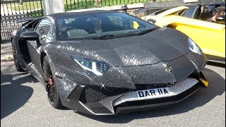 Russian Girl Driving Her DIAMOND COVERED LAMBORGHINI in London