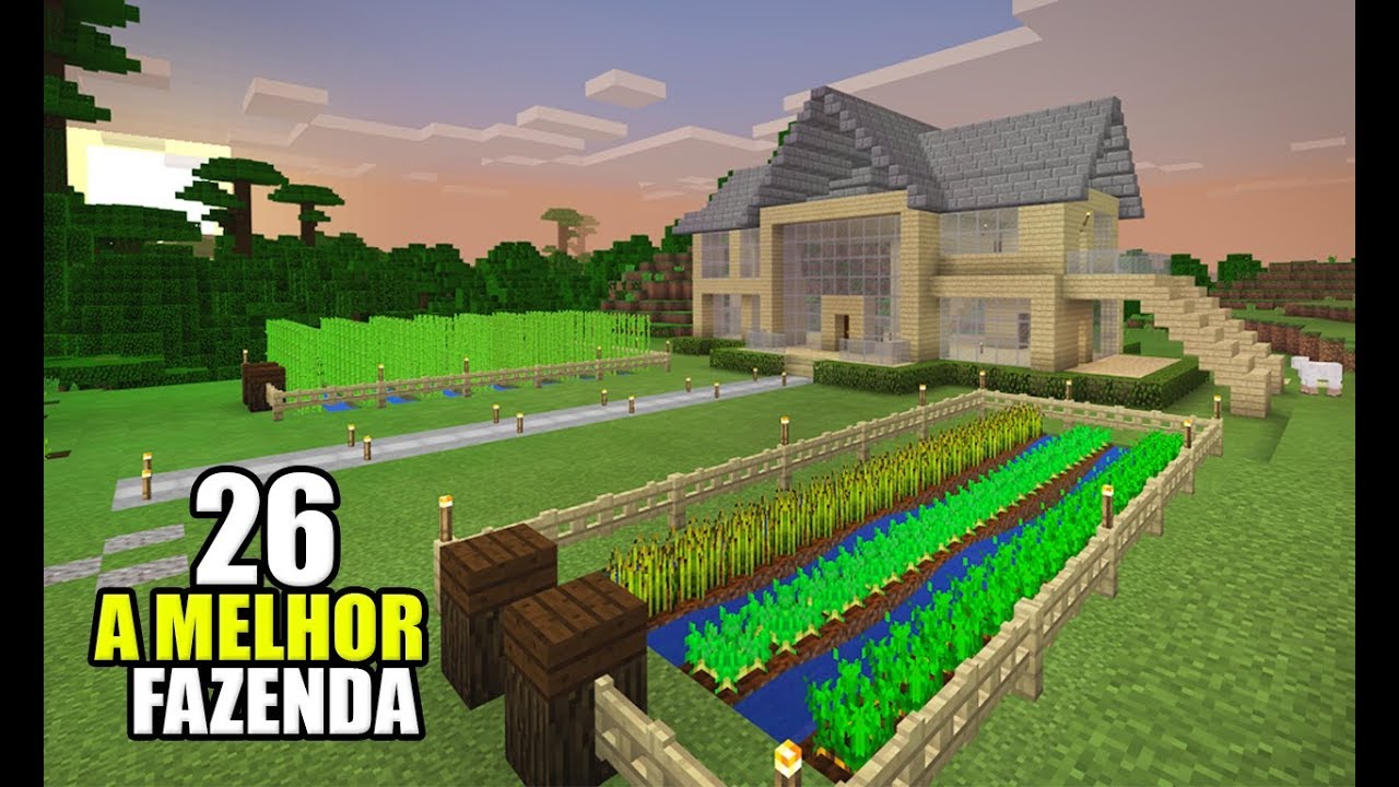 MINECRAFT #32 - CONSTRUÍNDO UMA FAZENDA COM MINHAS