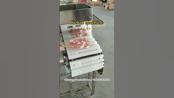 Automatic kebab skewer machine for lamb, chicken