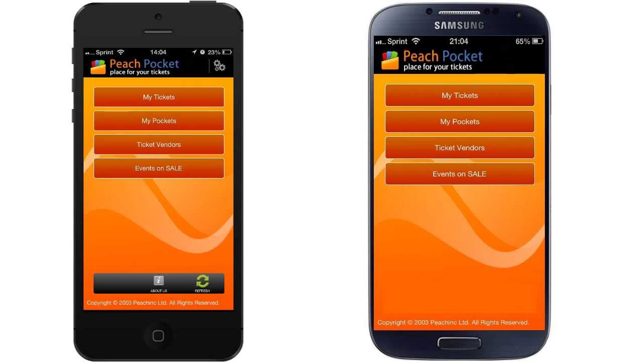 PeachPocket Mobile Ticketing App from Peachinc