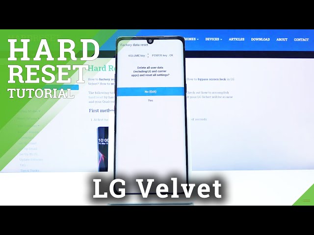 How to Hard Reset LG Velvet – Bypass Screen Lock / Wipe Data class=