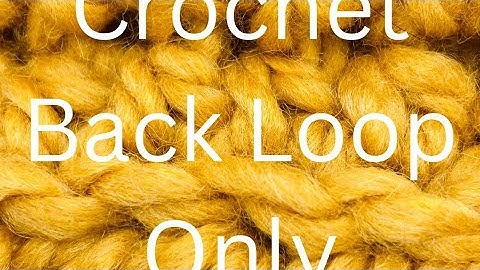 HDCBLO - Half Double Crochet Back Loop Only (#hdc #hdcblo #crochetstitch #halfdoublecrochet)