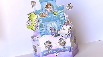 Fairy tale Platform Pop-Up card with Kara