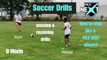 How to train like a MLS NEXT player? | passing & receiving soccer drills