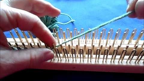 how do I use my regular 2 way loom-- 9 long tail cast on and working around the end