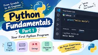 Python Fundamentals Part 1 | Your First Python Program