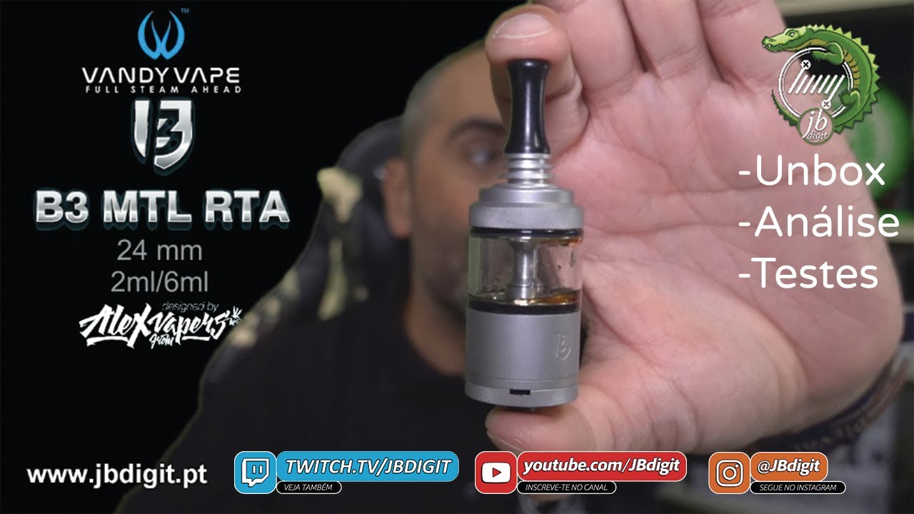 [PT] Vandyvape B3 Berserker V3 24mm 2/6ml - ser mais um vencedor? by Alex  VapersMD