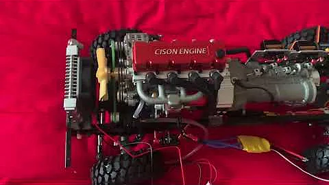 Shown You Modified RC Car with Cison L4 engine and Gearbox - EngineDIY