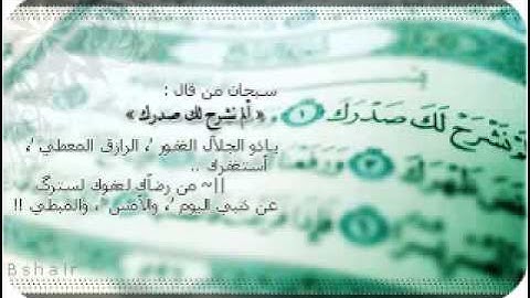 سورة الشرح القرائ محمد البراك
