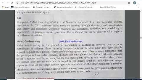 CLASS 5TH,COMPUTER,CHAPTER#4,TOPIC"VIDEO CONFERENCING",TEACHER RABIA