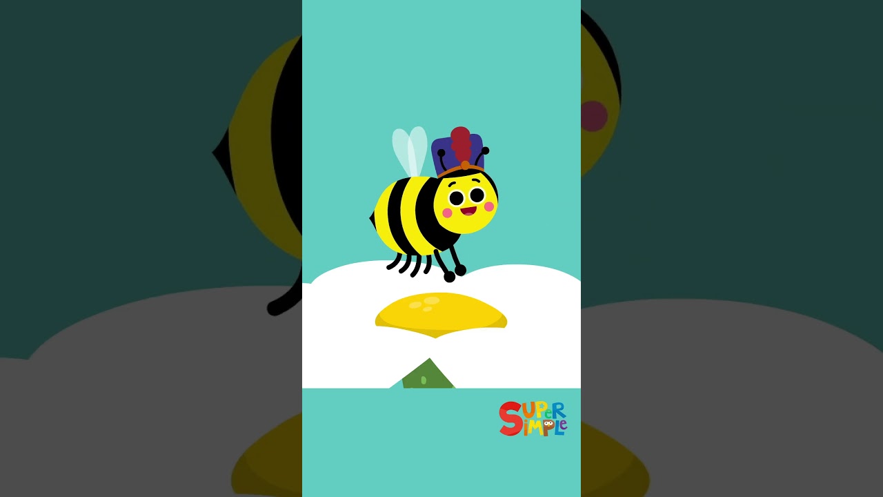 ⁣The Bees Go Buzzing 🐝 #shorts #supersimplesongs #kidssong
