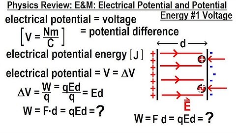 Physics Review: E&M: Electrical Potential and Potential Energy #1 Voltage